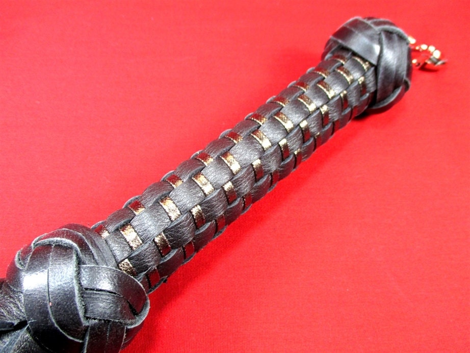 Flat Braid Leather Flogger
