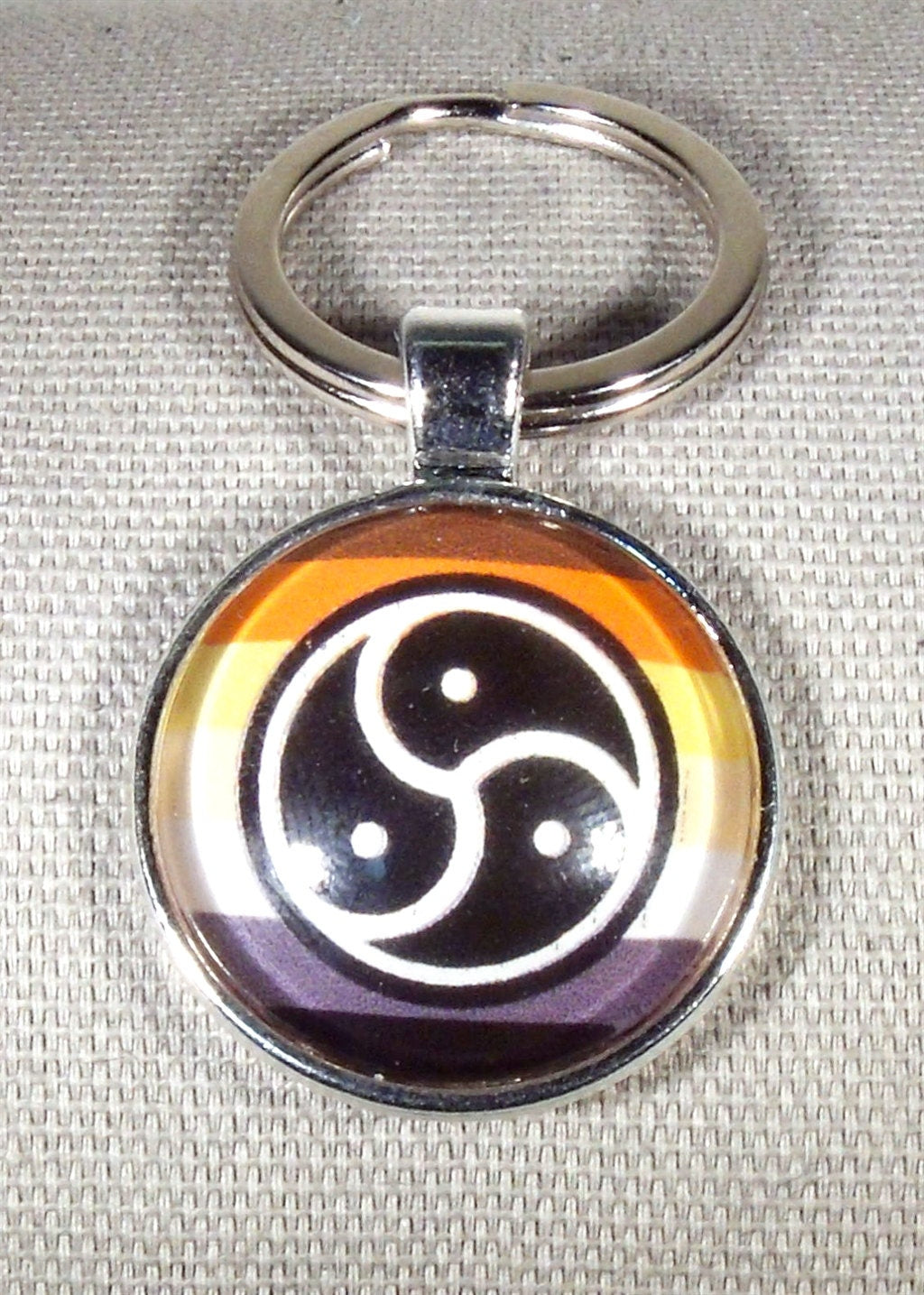 Bear Pride Triskelion Key Ring