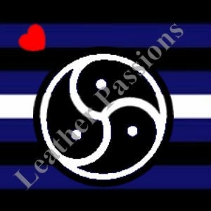 Leather Pride Triskelion Square Necklace