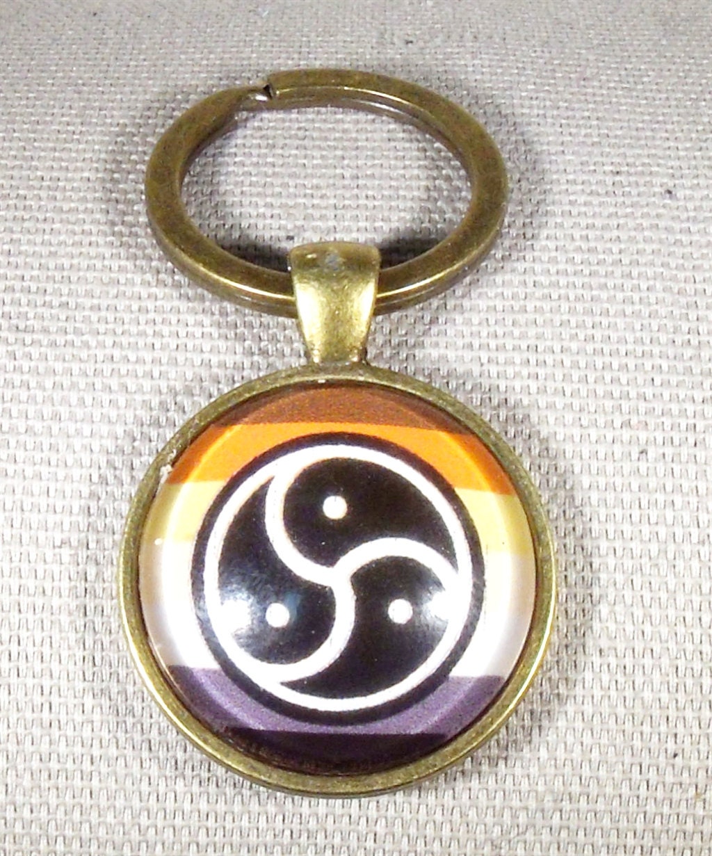 Bear Pride Triskelion Key Ring