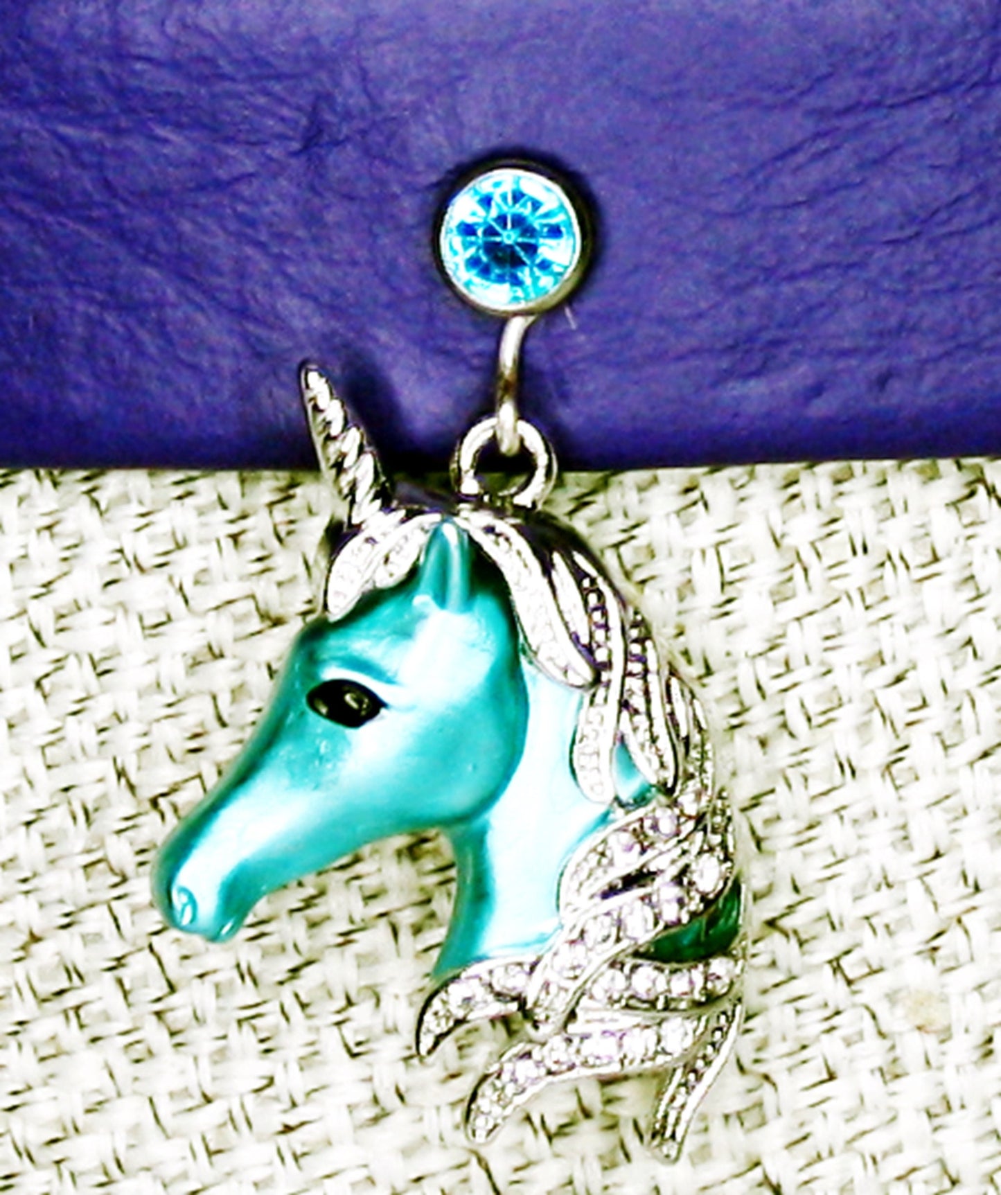 Turquoise Unicorn Dress Collar/Choker