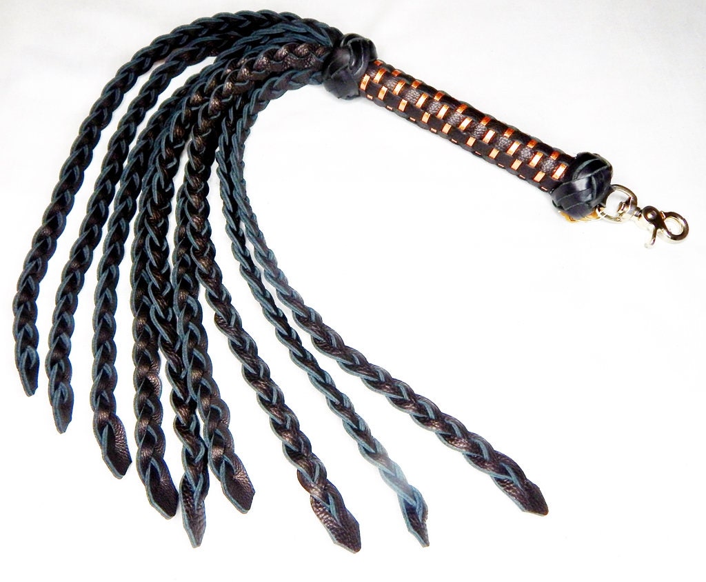 Flat Braid Leather Flogger