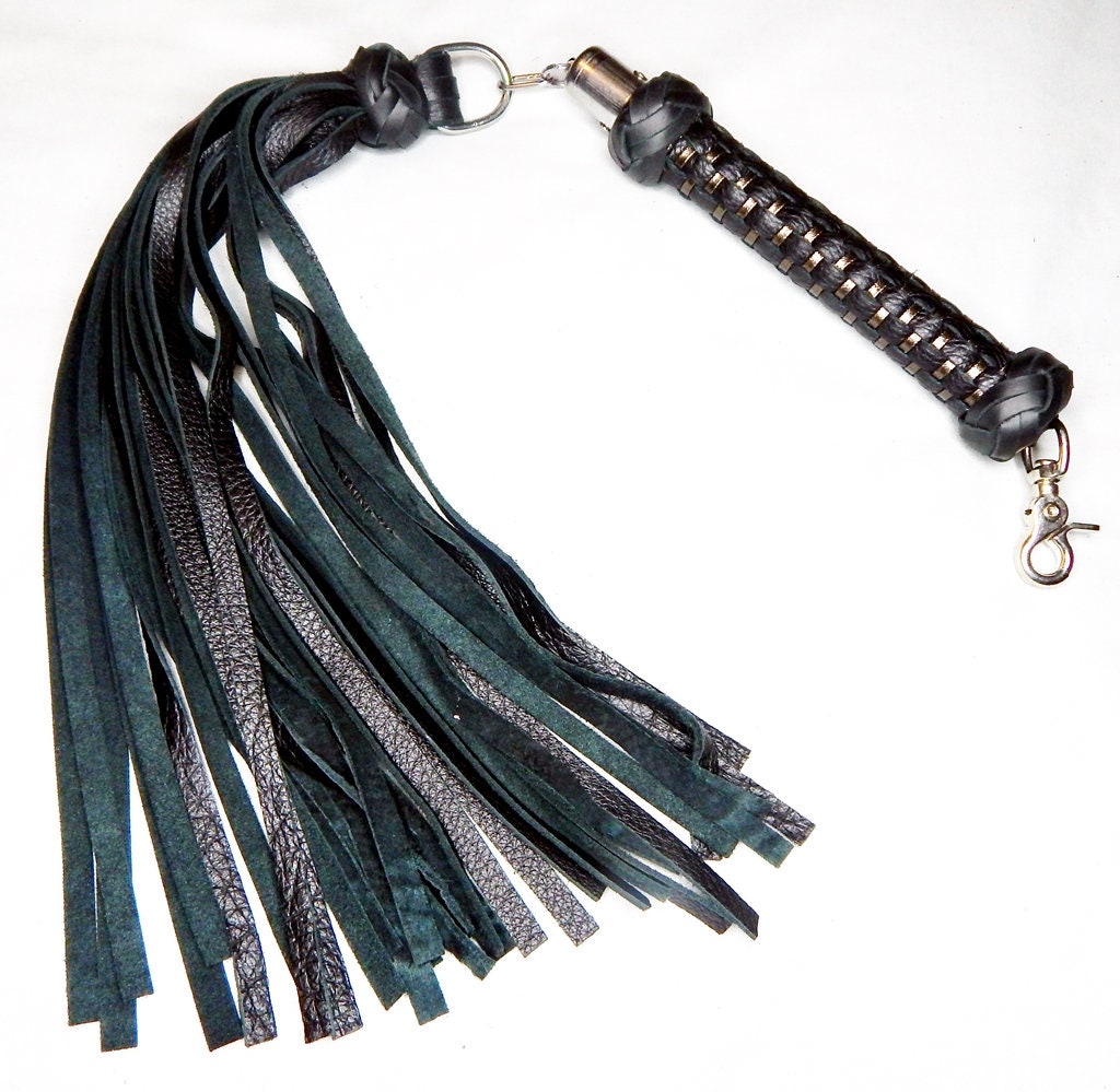 Leather Swivel Flogger *NEW COLORS*