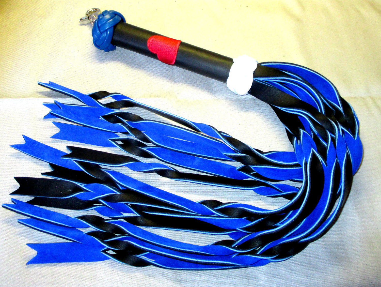 Leather Pride flogger