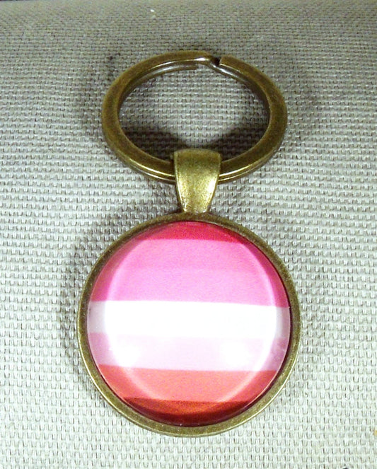Lesbian Pride Key Ring
