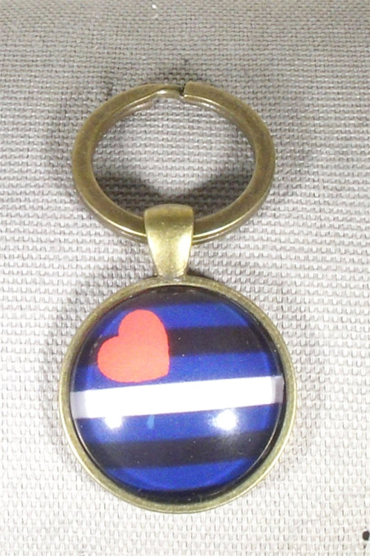Leather Pride Key Ring