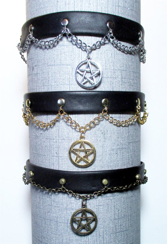 Star Pentagram Dress Collar/Choker