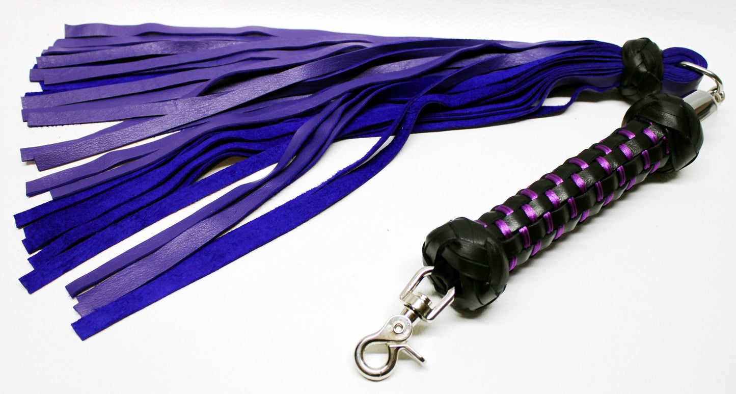 Leather Swivel Flogger *NEW COLORS*