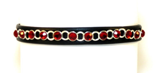 Red on Silver Dress Collar